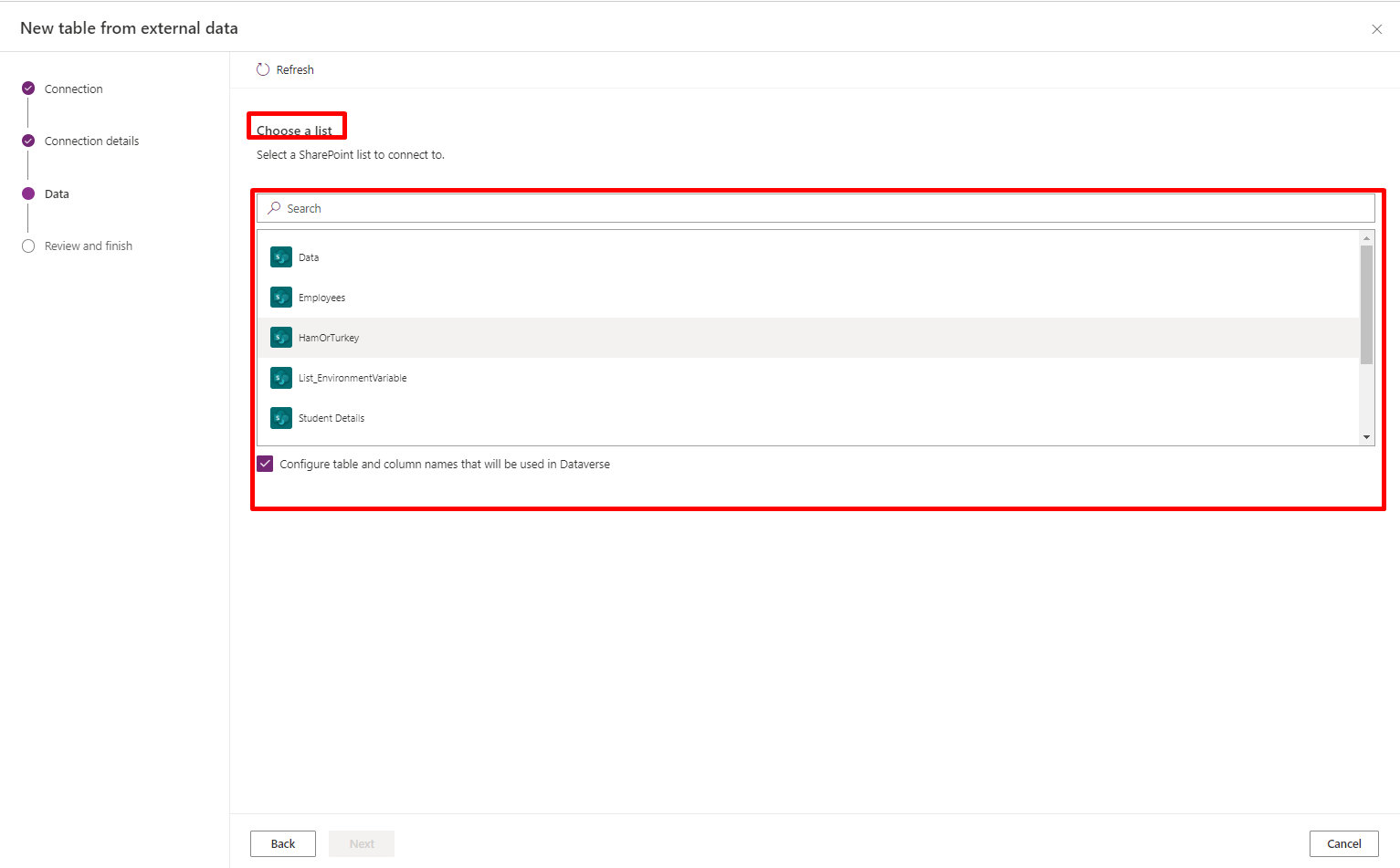 Exploring Virtual Tables in Dataverse with SharePoint Connector - screenshot 5