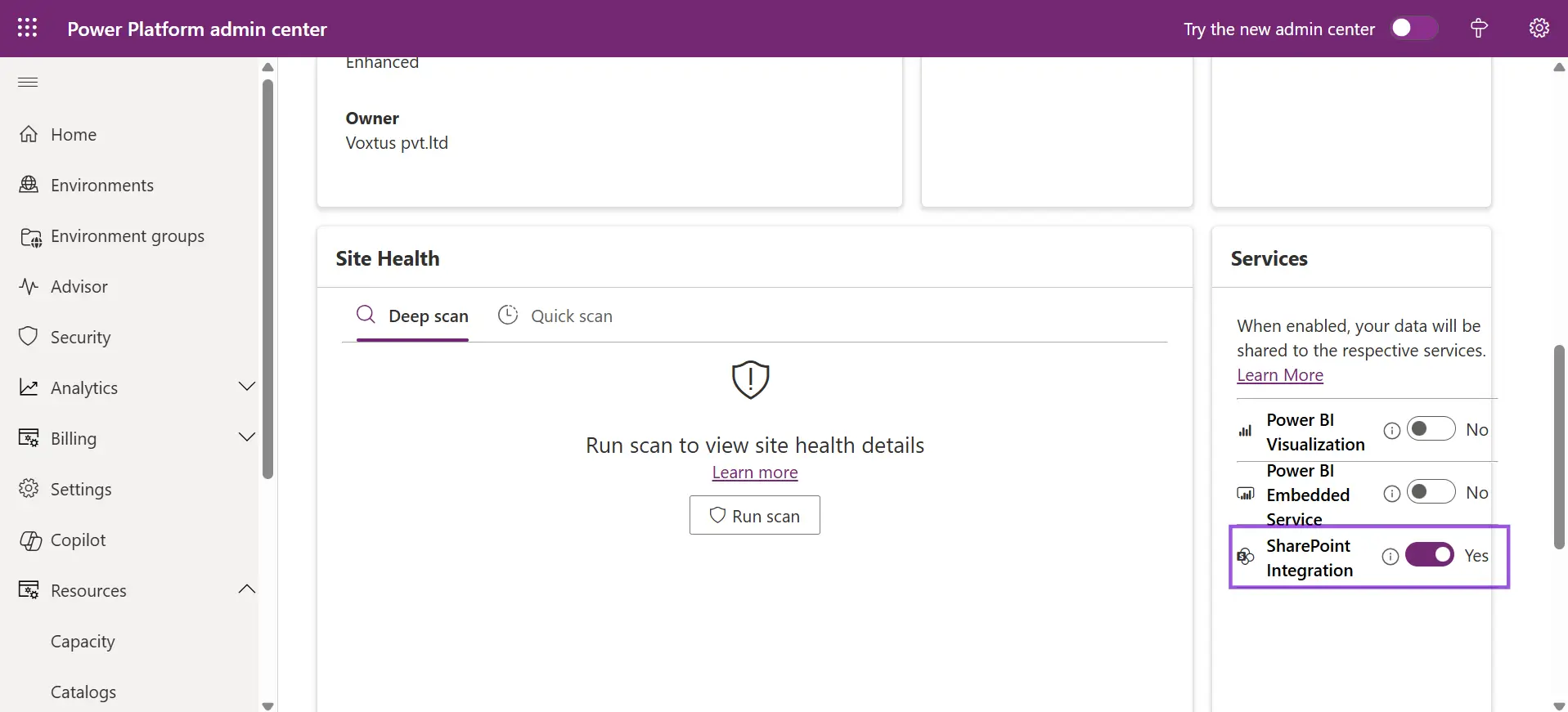 Enable SharePoint Integration