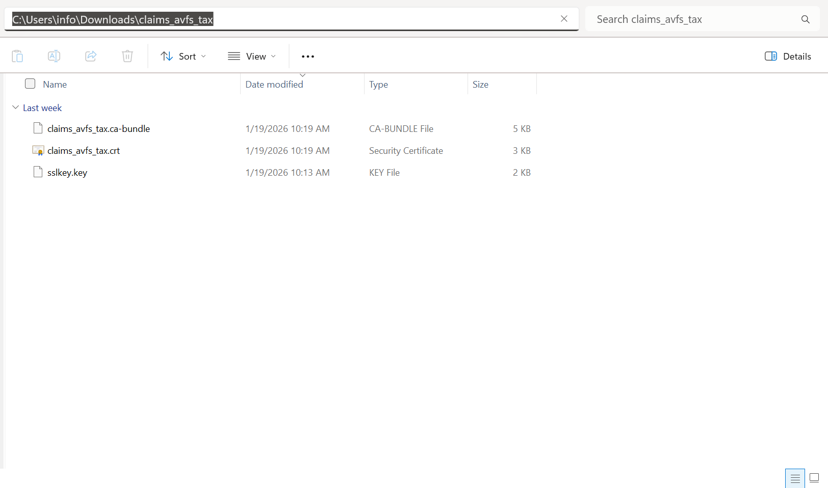 How to Generate a .pfx File Using .key and .crt Files - screenshot 3