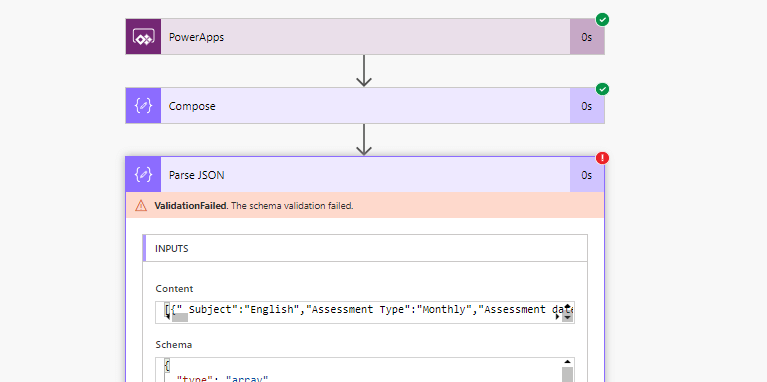 What to do when your flow is not working and showing error "Invalid type. Execpted Integer but got null." - screenshot 2