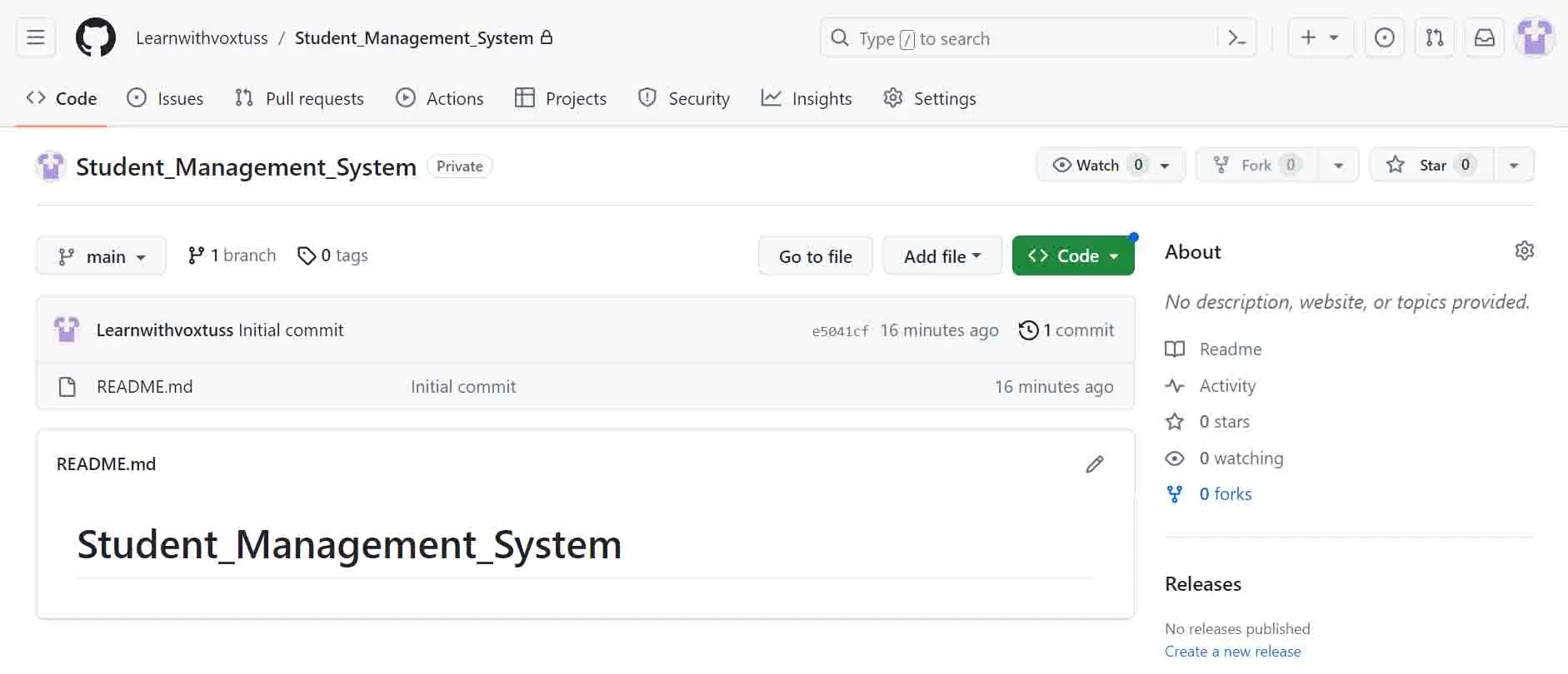 using git for version control
