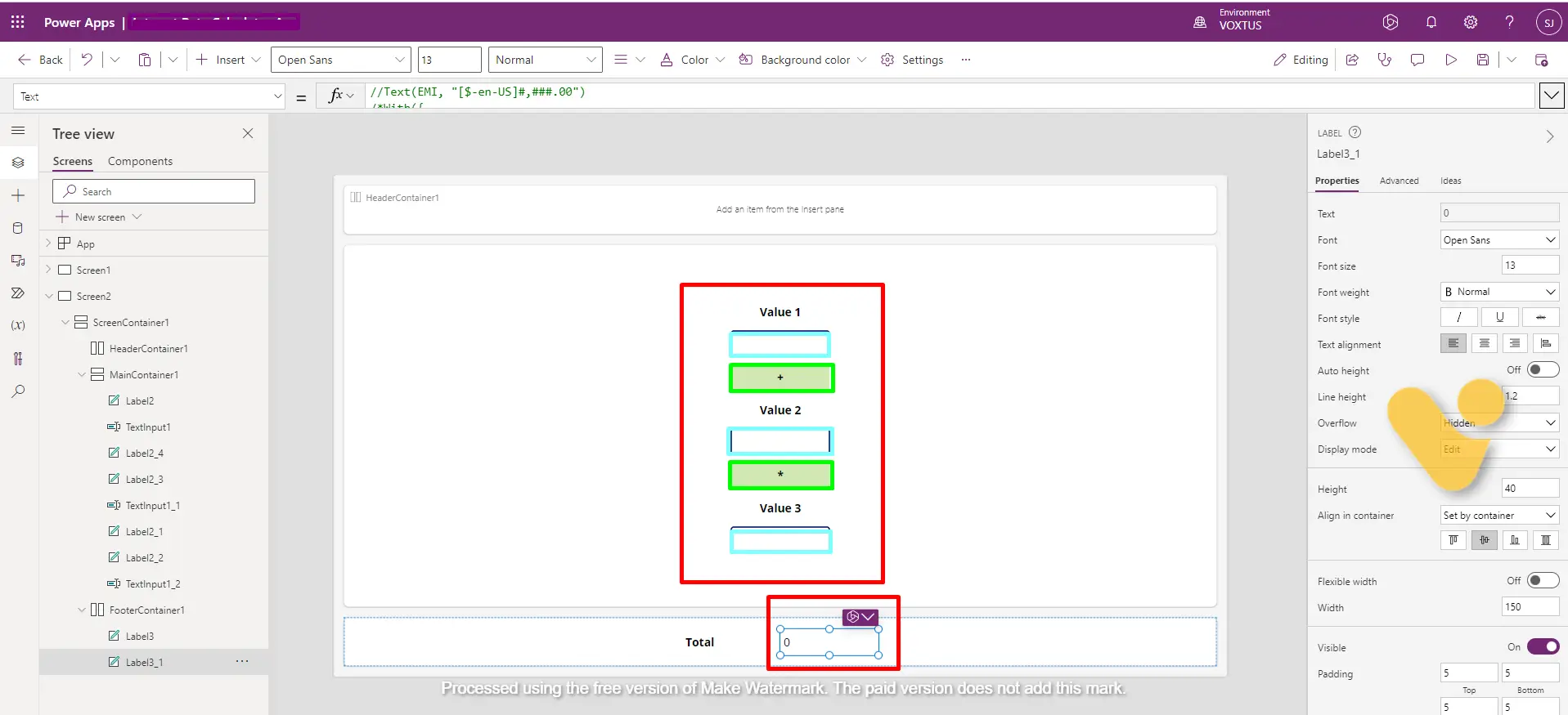 Using ‘with’ function in Power Apps - screenshot 3