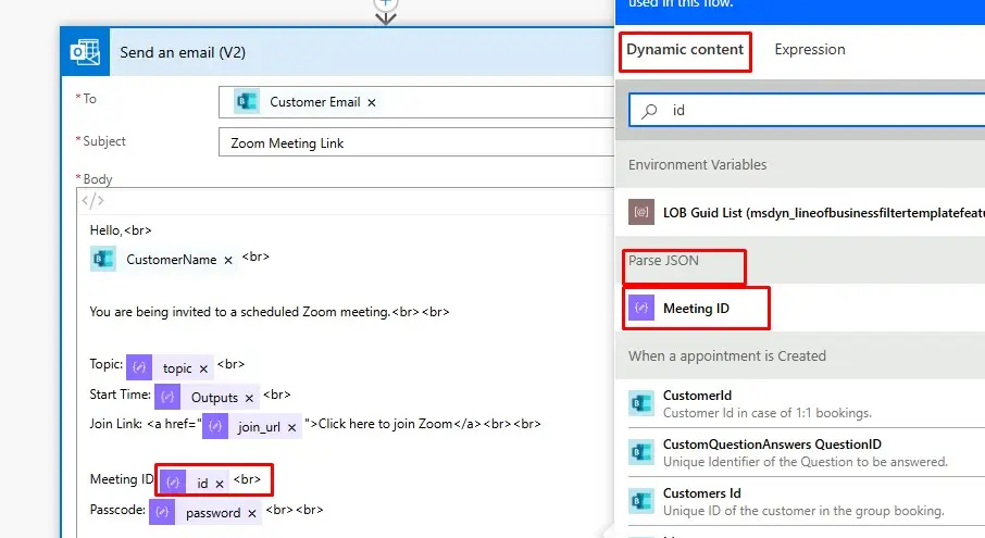 Create a Zoom meeting via Power Automate - screenshot 45