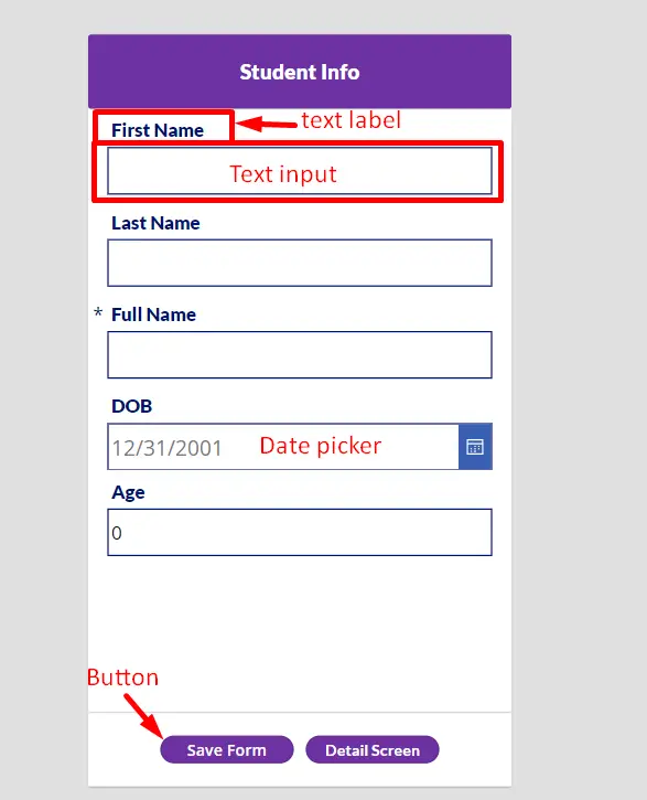 Working with controls (labels, text input, buttons, galleries, etc) - screenshot 6