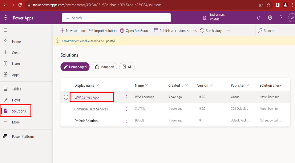 Build a Canvas Application Quickly - screenshot 1
