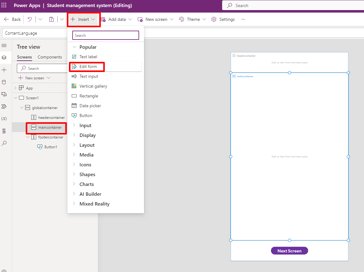 Build a Canvas Application Quickly - screenshot 3