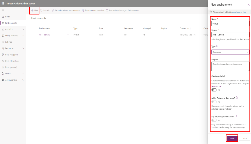 Creating New Environment Publisher Solution - screenshot 4