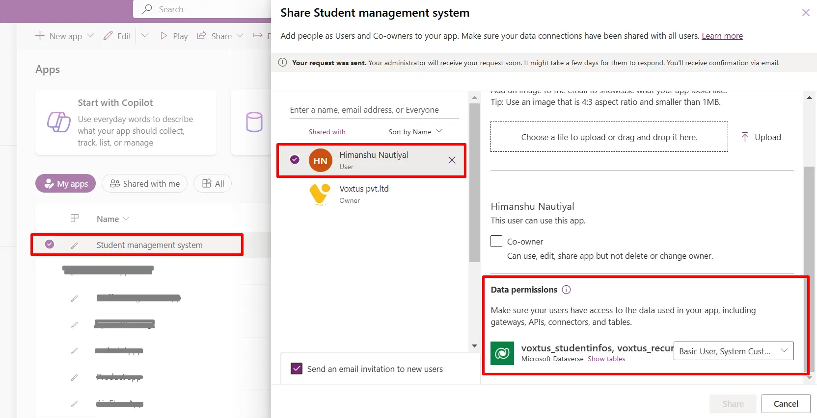 Configuring app permissions - screenshot 1