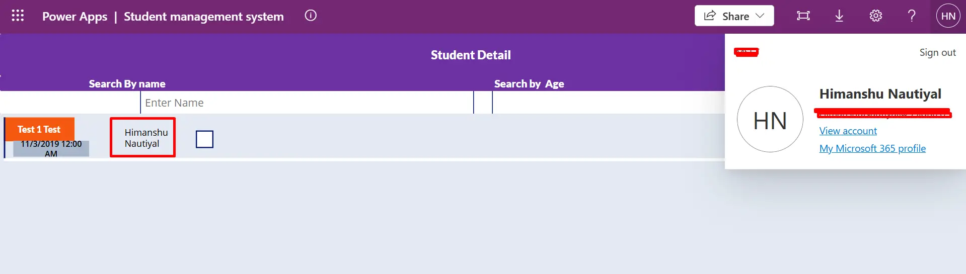 Implementing role-based access control - screenshot 2