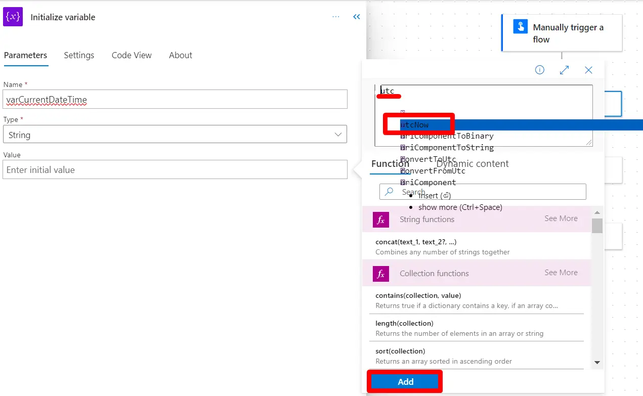 Variables & Expressions Example - screenshot 2
