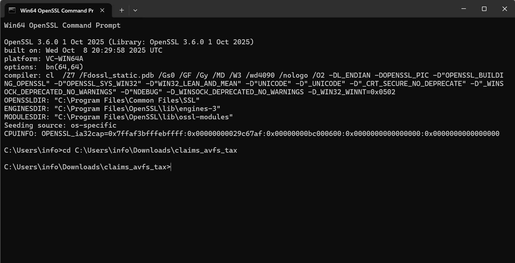 InsideFolderthatcontainscertificate