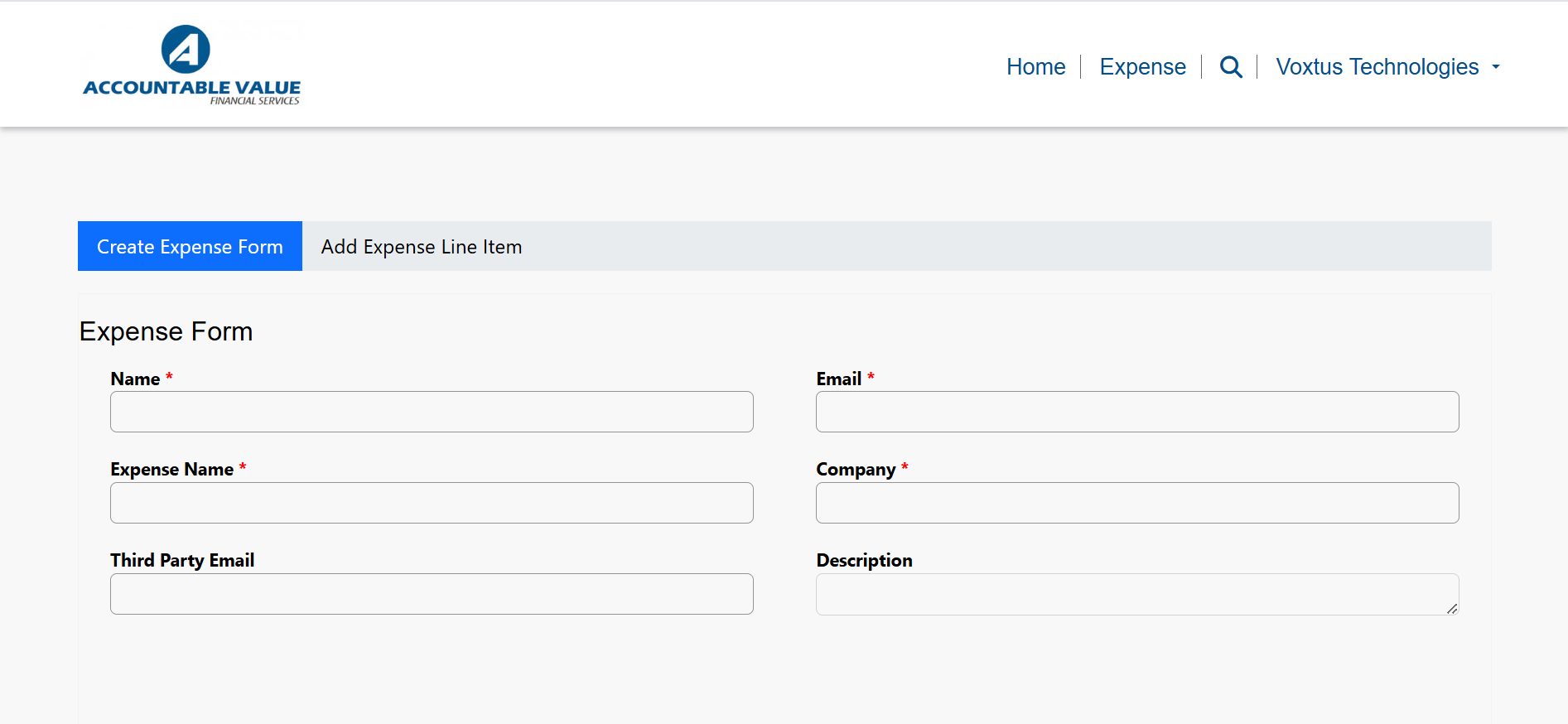 Expense Form